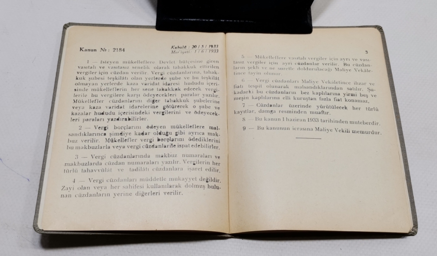 ANTİKA VERGİ CÜZDANI