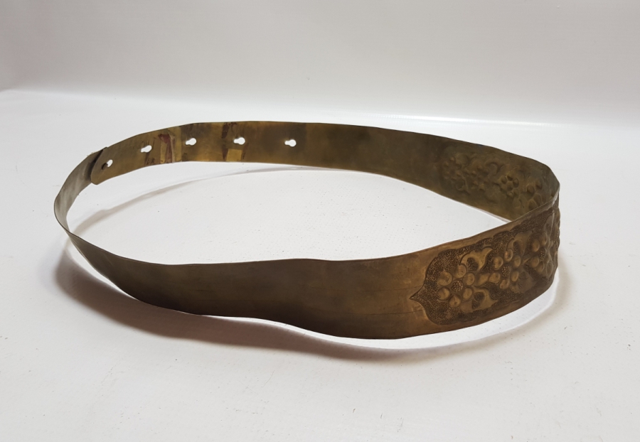 KABARTMA İŞÇİLİKLİ ANTİKA GELİN KEMERİ