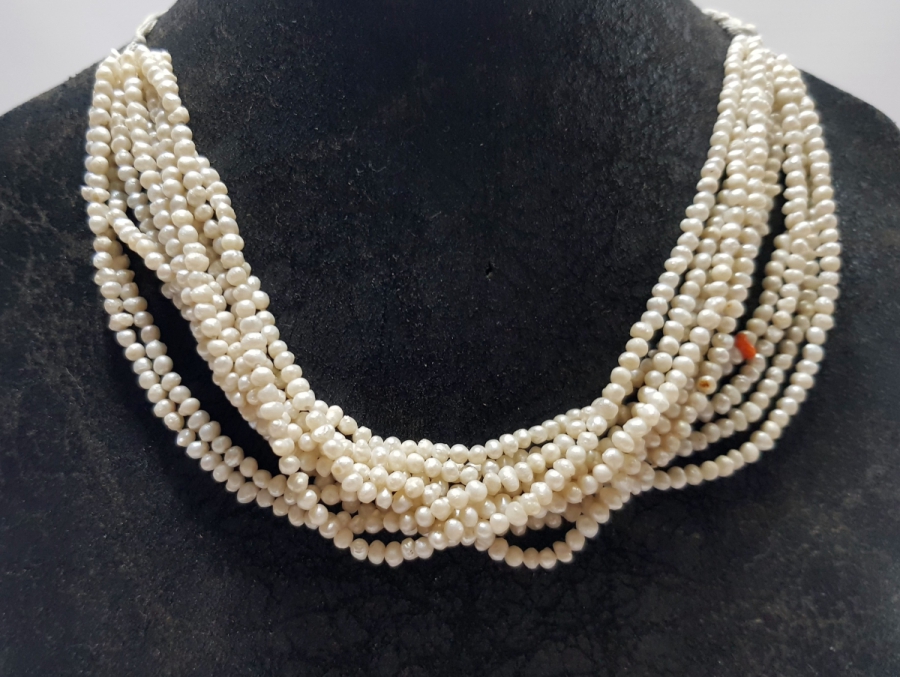 OSMANLI DÖNEMİ MERCANLI KUM İNCİ GERDANLIK