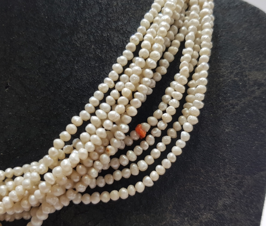 OSMANLI DÖNEMİ MERCANLI KUM İNCİ GERDANLIK