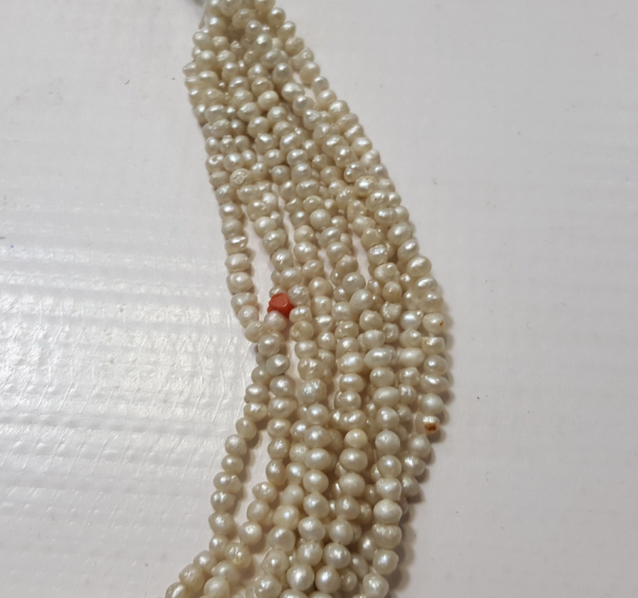 OSMANLI DÖNEMİ MERCANLI KUM İNCİ GERDANLIK