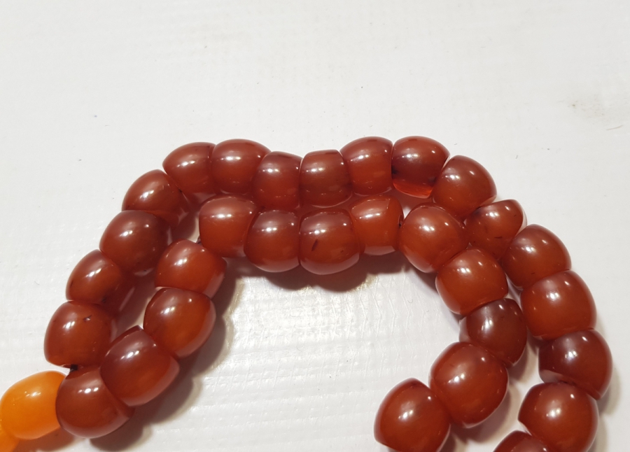 OSMANLI DÖNENİ SIKMA KEHRİBAR TESPİH