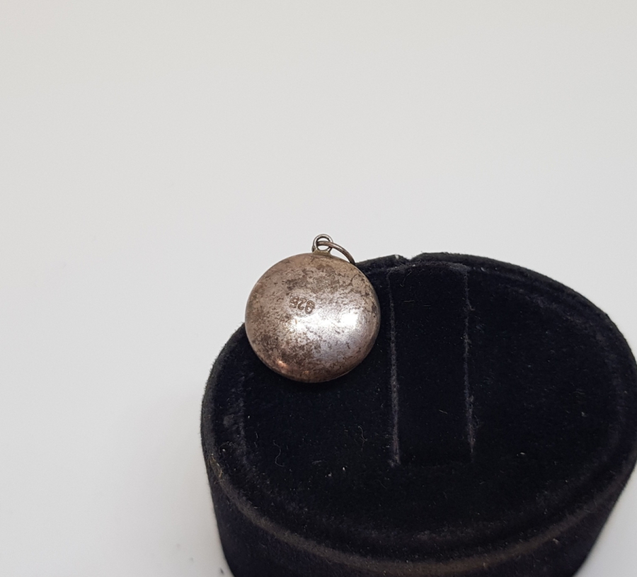 ANTİKA NAZAR BONCUKLU GÜMÜŞ KOLYE UCU