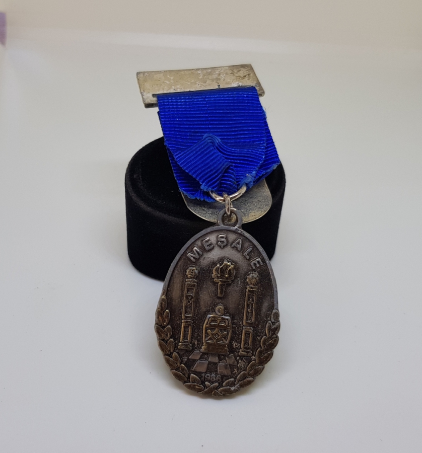 GÜMÜŞ KAPLAMA ANTİKA MASONİK MADALYA