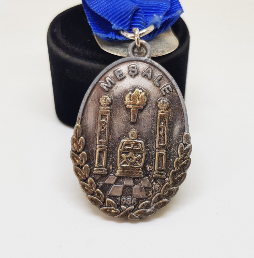 GÜMÜŞ KAPLAMA ANTİKA MASONİK MADALYA