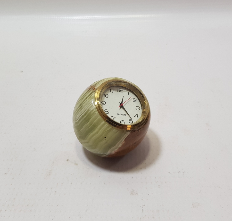 MERMERDEN MAMUL MASA ÜSTÜ SAATİ