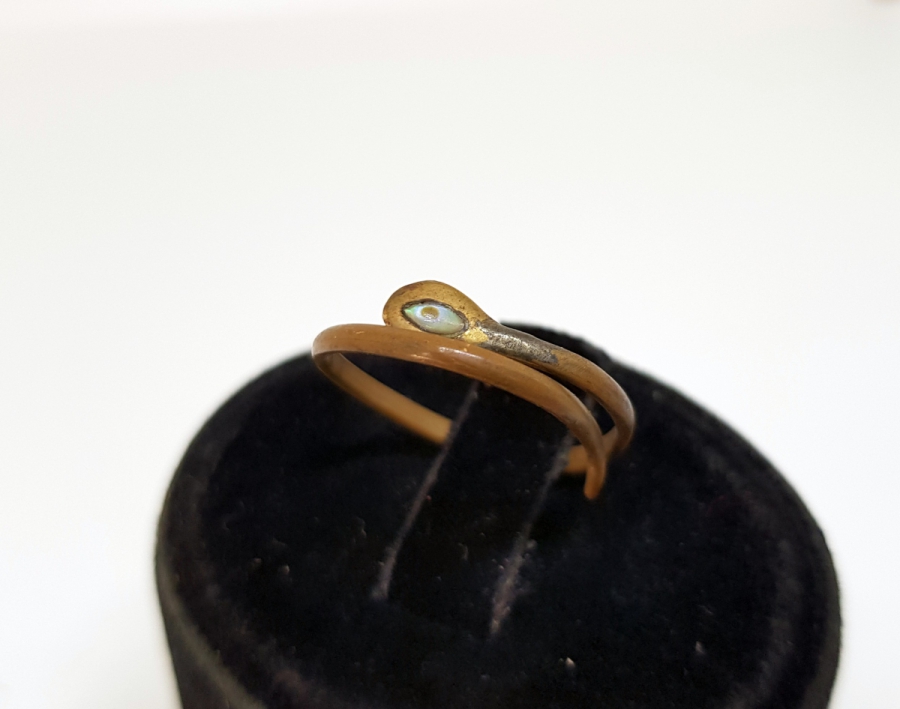 OSMANLI DÖNEMİ EL YAPIMI YILAN FORMLU YÜZÜK