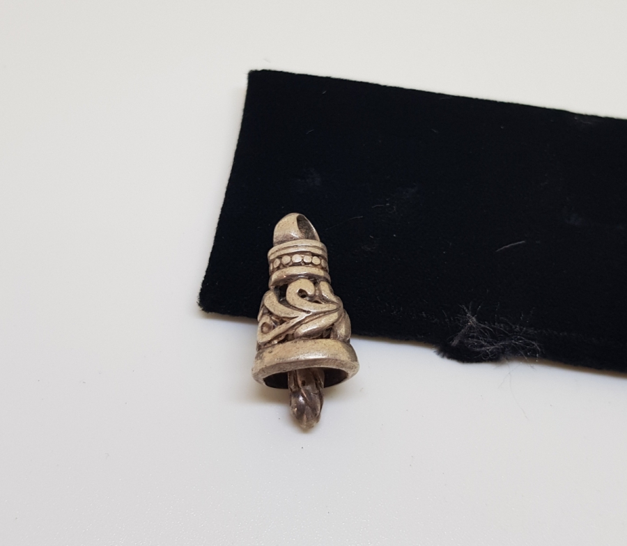 ZİL FORMLU OSMANLI DÖNEMİ GÜMÜŞ ERMENİ KOLYE