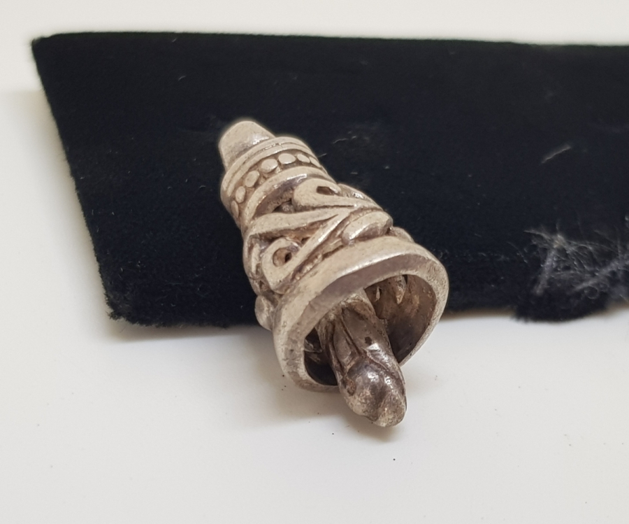 ZİL FORMLU OSMANLI DÖNEMİ GÜMÜŞ ERMENİ KOLYE