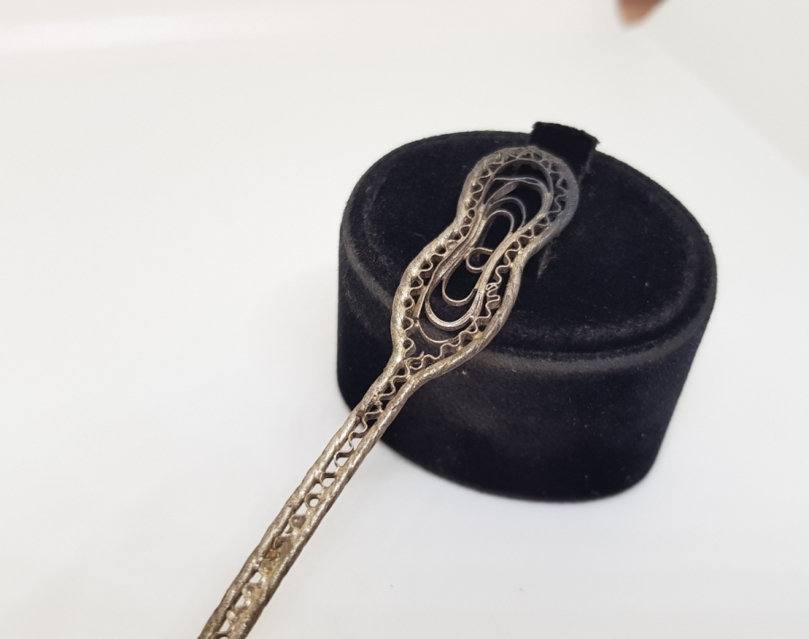 OSMANLI DÖNEMİ GÜMÜŞ KAPLAMA OSMANLI PARALI ÇAY KAŞIĞI