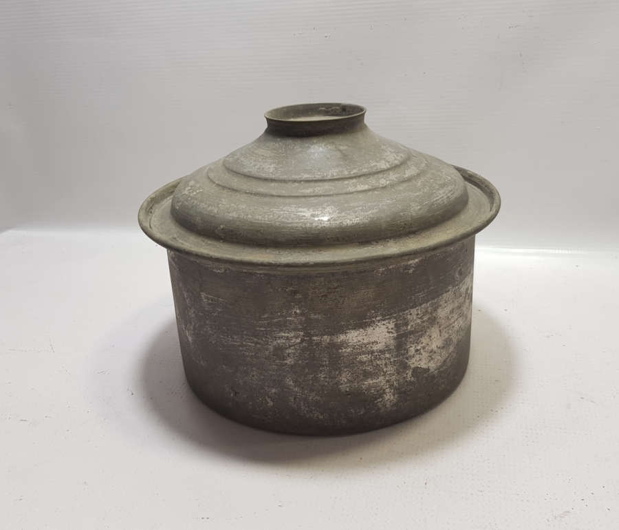 OSMANLI DÖNEMİ KAPAKLI BAKIR TENCERE