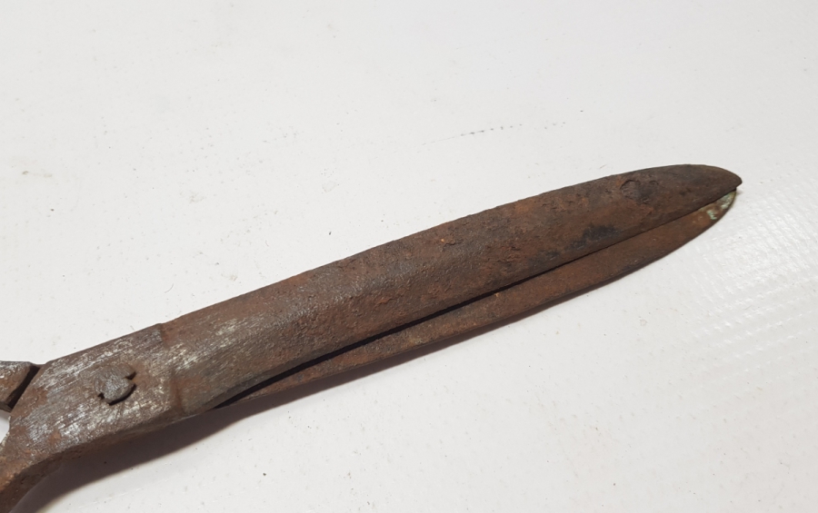 OSMANLI DÖNEMİ EL DÖVME BÜYÜK BOY TERZİ MAKASI