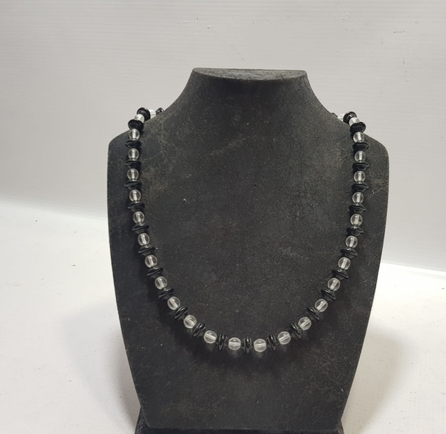 OSMANLI DÖNEMİ NECEF VE BEYKOZ CAMLARDAN DİZAYN EDİLMİŞ KOLYE - GERDANLIK