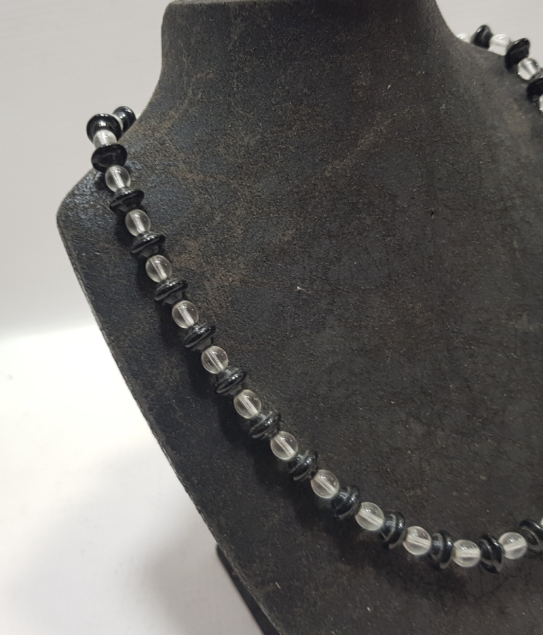 OSMANLI DÖNEMİ NECEF VE BEYKOZ CAMLARDAN DİZAYN EDİLMİŞ KOLYE - GERDANLIK