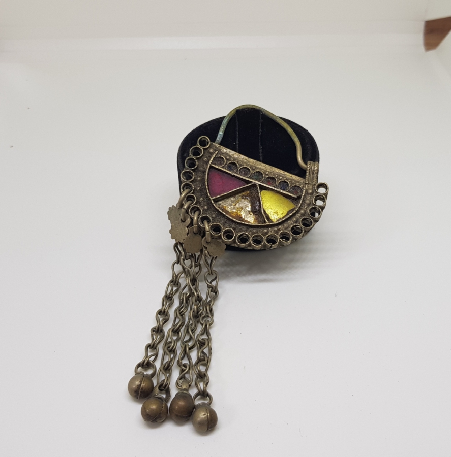 ANTİKA TÜRKMEN İŞİ BÜYÜK BOY GELİN KÜPESİ