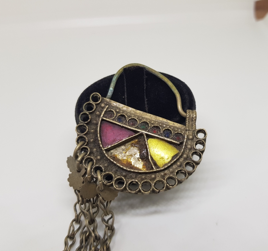 ANTİKA TÜRKMEN İŞİ BÜYÜK BOY GELİN KÜPESİ