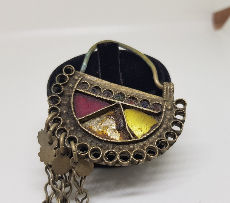 ANTİKA TÜRKMEN İŞİ BÜYÜK BOY GELİN KÜPESİ