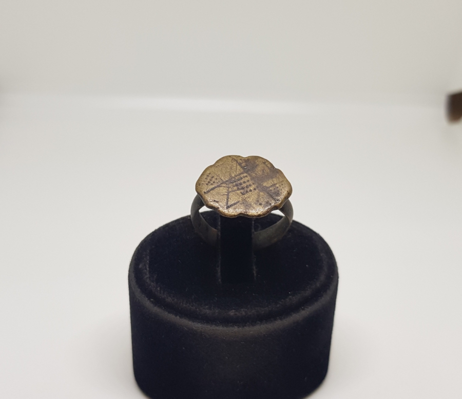 OSMANLI DÖNENİ GİZLİ EBCEDLİ BRONZ YÜZÜK