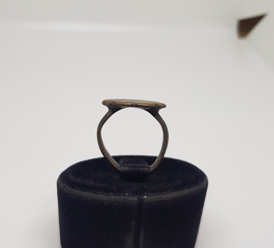 OSMANLI DÖNENİ GİZLİ EBCEDLİ BRONZ YÜZÜK