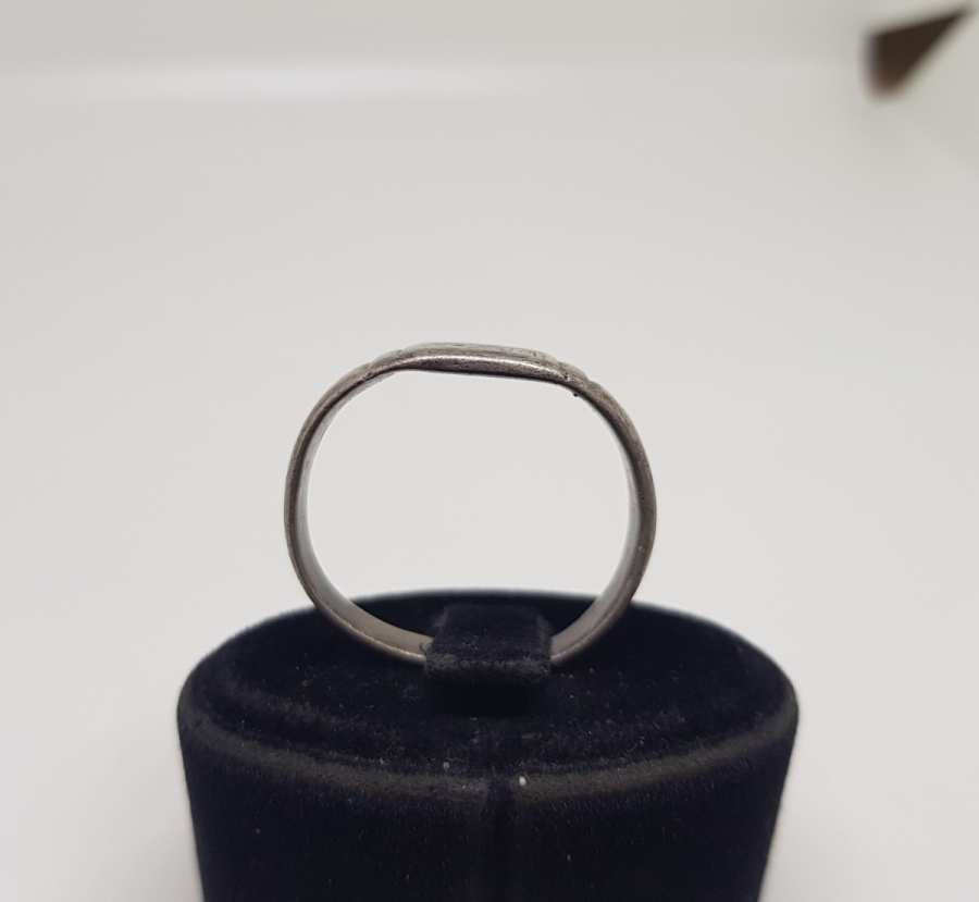 OSMANLI DÖNEMİ ÜZERİ OSMANLICA YAZILI SAVATLI GÜMÜŞ YÜZÜK