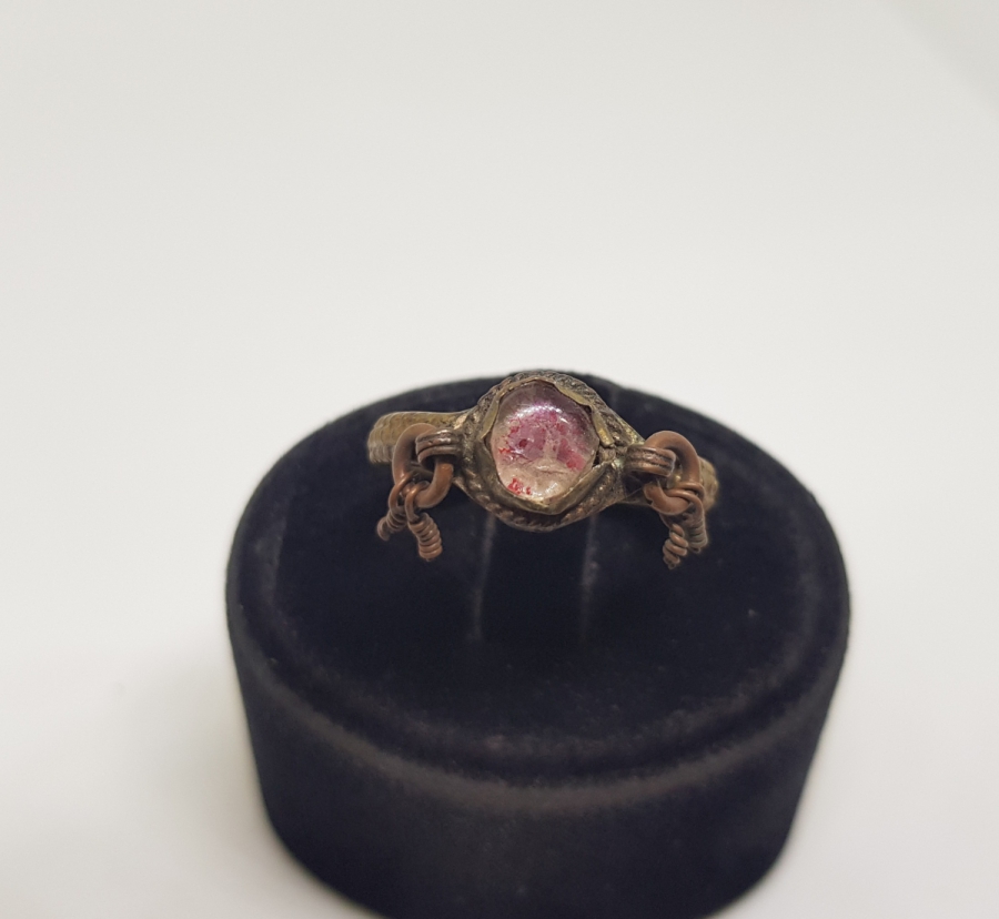 OSMANLI DÖNEMİ ÇOK NADİR NECEF TAŞLI ÇINGILLI RUM YÜZÜK