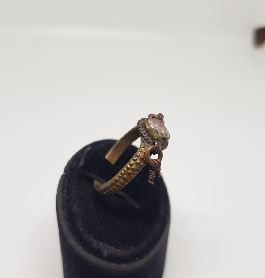 OSMANLI DÖNEMİ ÇOK NADİR NECEF TAŞLI ÇINGILLI RUM YÜZÜK