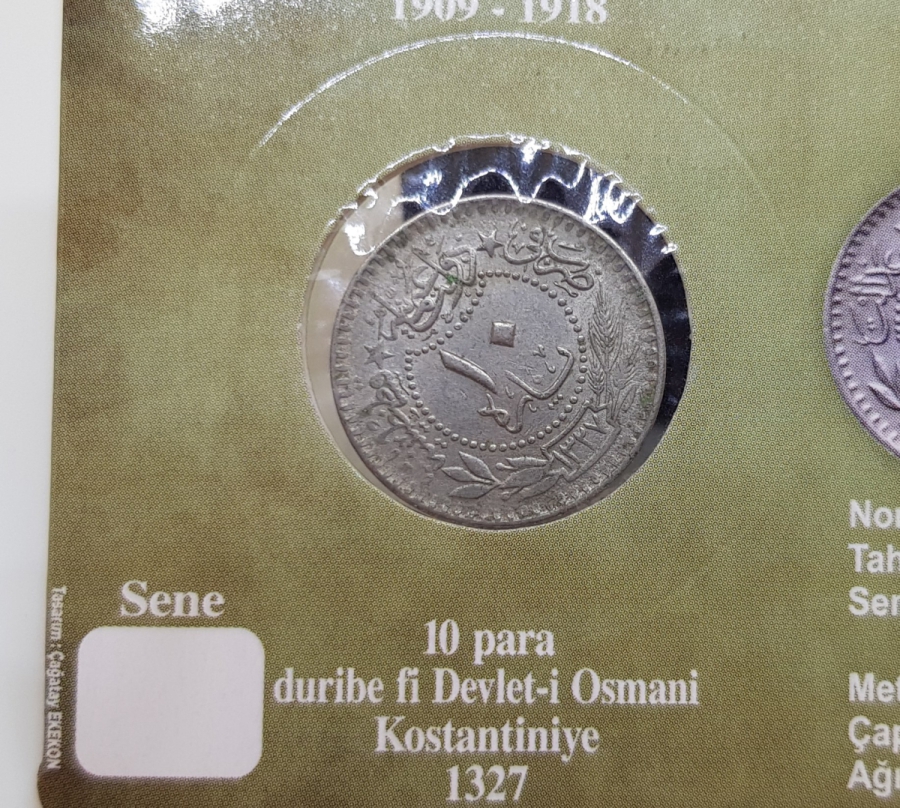 MEHMED REŞAD HAN DÖNEMİ KAPAMASINDA NİKEL 10 PARA