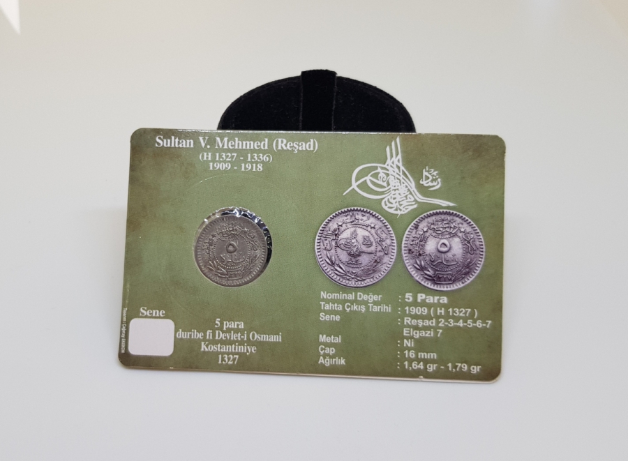 MEHMED REŞAD HAN DÖNEMİ KAPAMASINDA NİKEL 5 PARA