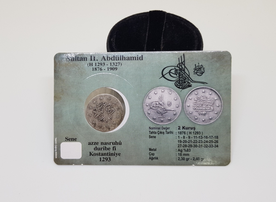 SULTAN ABDÜLHAMİD DÖNEMİ GÜMÜŞ 2 KURUŞ MECİDİYE