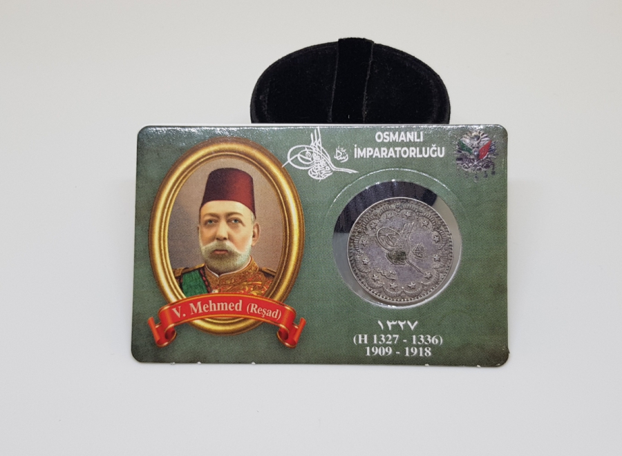 SULTAN MEHMET REŞAT HAN DÖNEMİ GÜMÜŞ 5 KURUŞ MECİDİYE