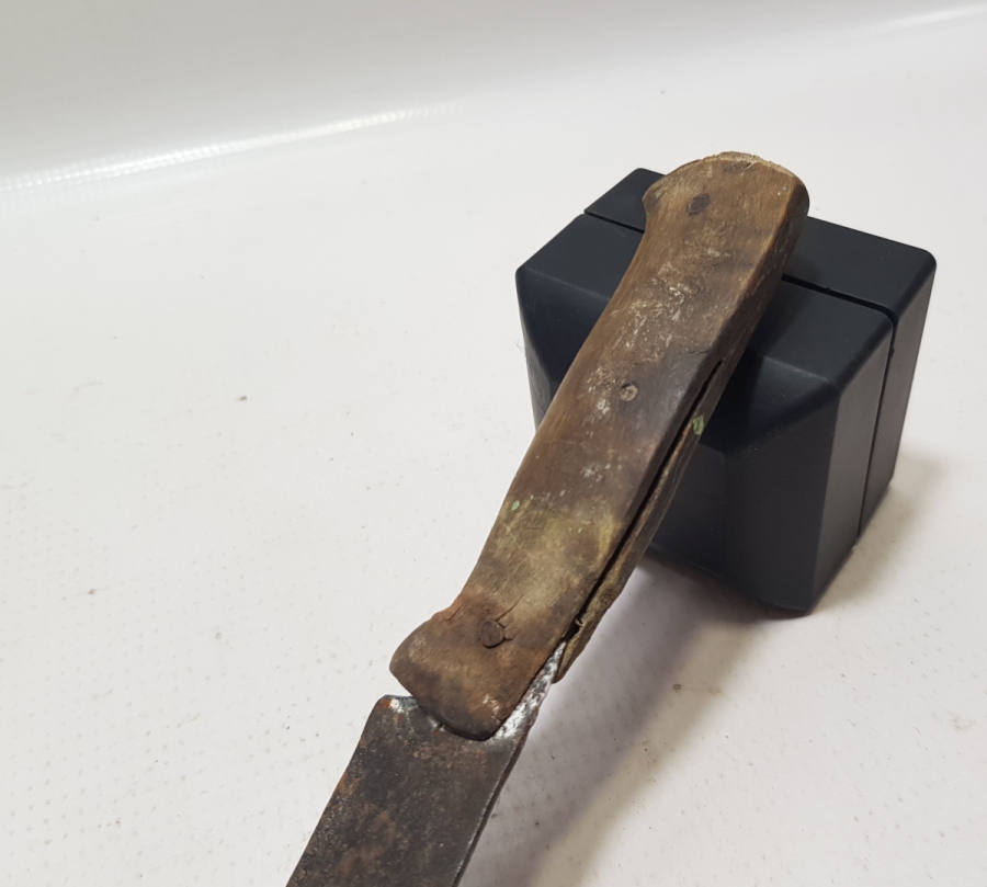 OSMANLI DÖNEMİ ÜZERİ USTA DAMGALI BOYNUZ SAPLI KUŞAK KAMASI