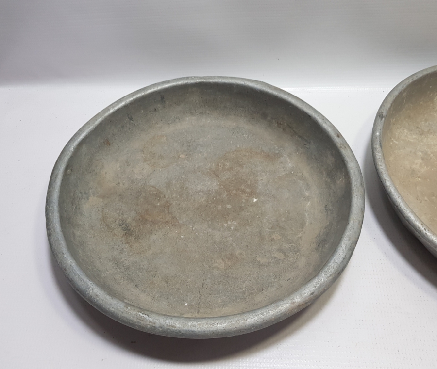 İKİ ADET ANTİKA TERAZİ KEFESİ