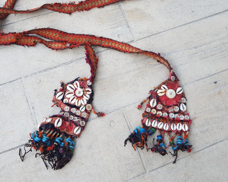 ÜZERİ YILAN BAŞLI OSMANLI DÖNEMİ TILSIMLI GELİN BEL KUŞAĞI