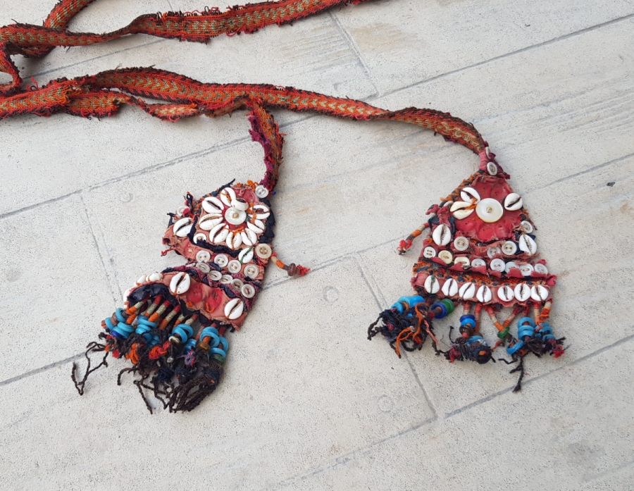 ÜZERİ YILAN BAŞLI OSMANLI DÖNEMİ TILSIMLI GELİN BEL KUŞAĞI