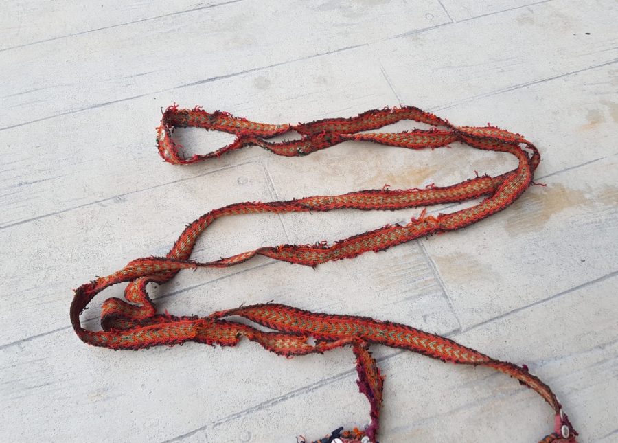 ÜZERİ YILAN BAŞLI OSMANLI DÖNEMİ TILSIMLI GELİN BEL KUŞAĞI