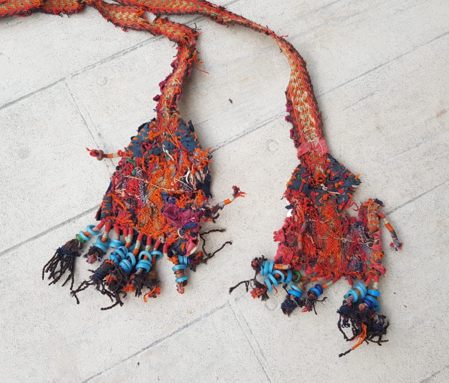 ÜZERİ YILAN BAŞLI OSMANLI DÖNEMİ TILSIMLI GELİN BEL KUŞAĞI