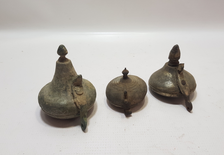 OSMANLI DÖNEMİ 3 ADET İBRİK KAPAĞI