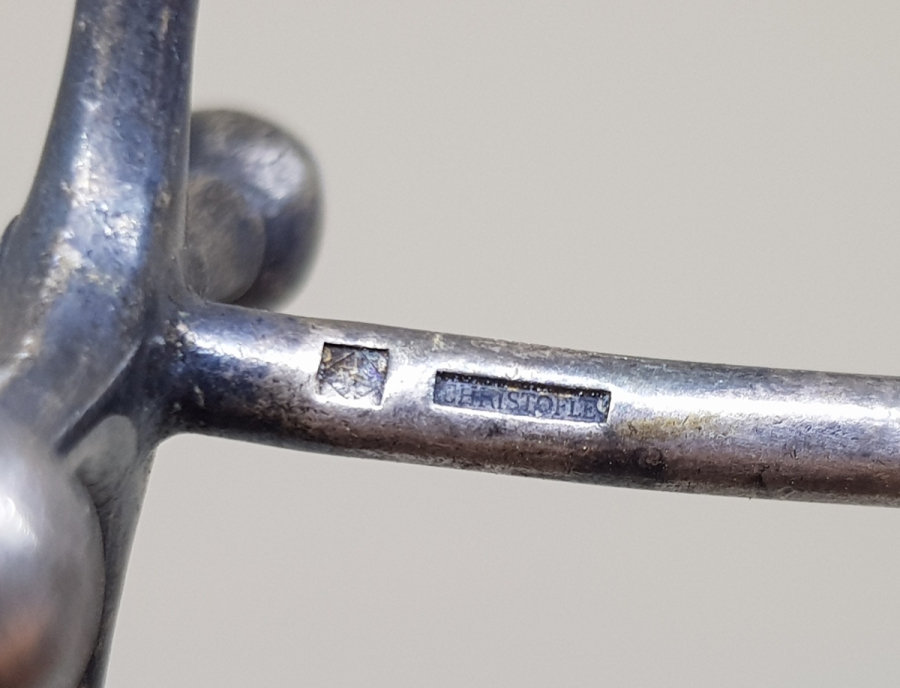 GÜMÜŞ KAPLAMA ANTİKA CHRISTOFLE ÇATAL KAŞIK STANDI