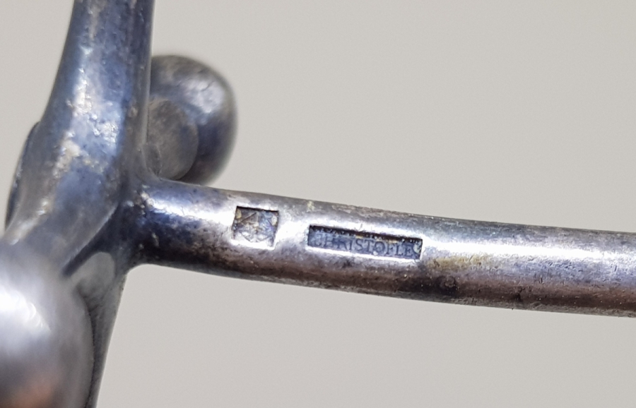 GÜMÜŞ KAPLAMA ANTİKA CHRISTOFLE ÇATAL KAŞIK STANDI