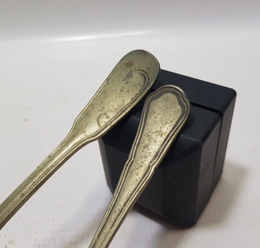 1. DÜNYA SAVAŞI DÖNEMİ GÜMÜŞ KAPLAMA İNGİLİZ SUBAY ÇATAL KAŞIĞI