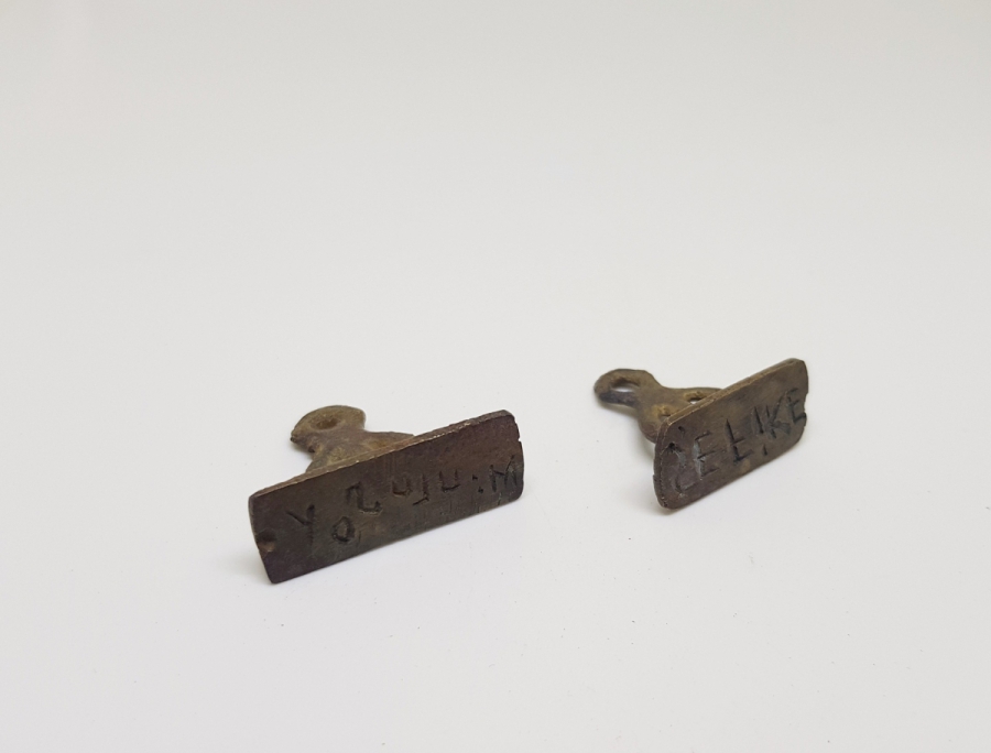 EL KAZIMA İŞÇİLİKLİ CUMHURİYET BAŞLARI İKİ ADET ŞAHIS MÜHRÜ