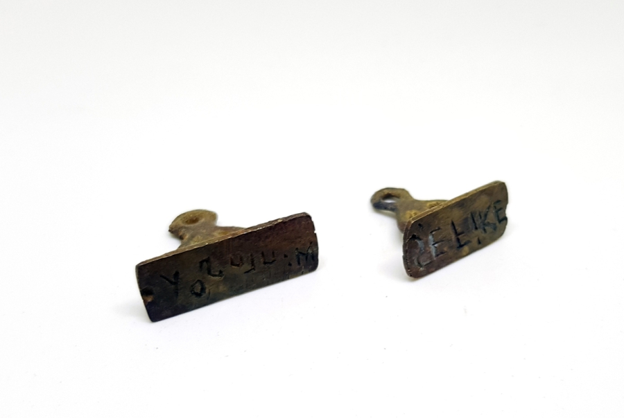 EL KAZIMA İŞÇİLİKLİ CUMHURİYET BAŞLARI İKİ ADET ŞAHIS MÜHRÜ