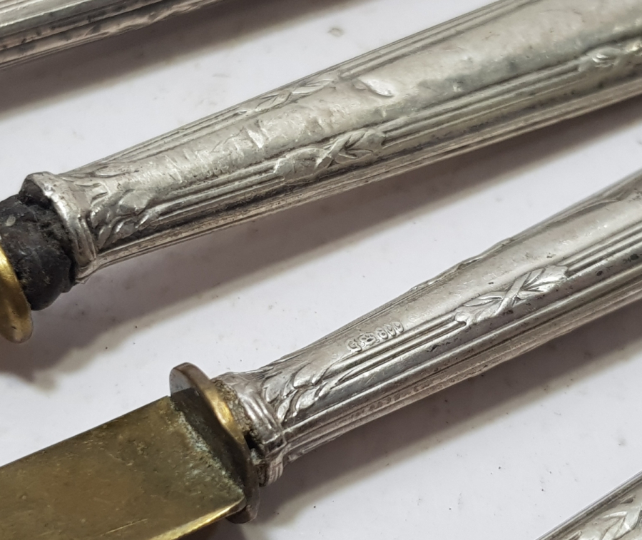 ANTİKA GÜMÜŞ TUTMAÇLI ÇATAL BIÇAK TAKIMI