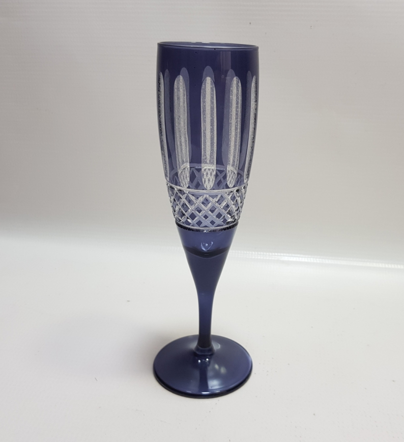 KRİSTAL KESME İŞÇİLİKLİ ANTİKA ŞAMPANYA KADEHİ