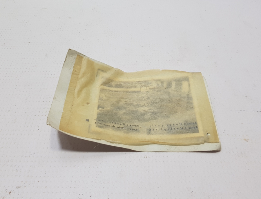 ORİJİNAL KORUMASINDA ANTİKA SİYAH-BEYAZ AGORA GÖRSELLİ FOTOĞRAF