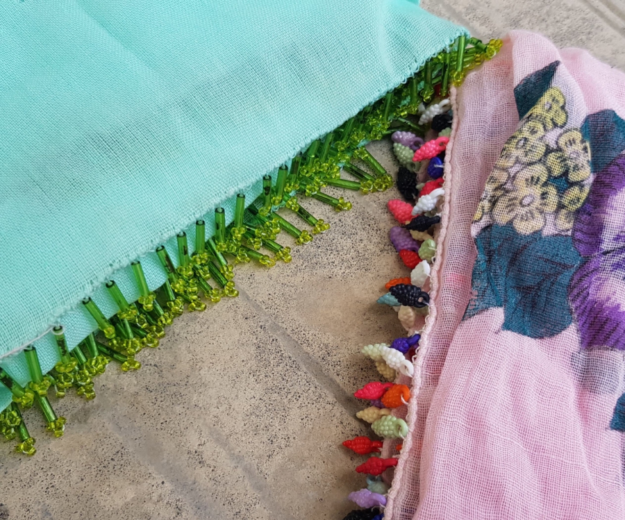 2 ADET ANTİKA OYALI YAZMA