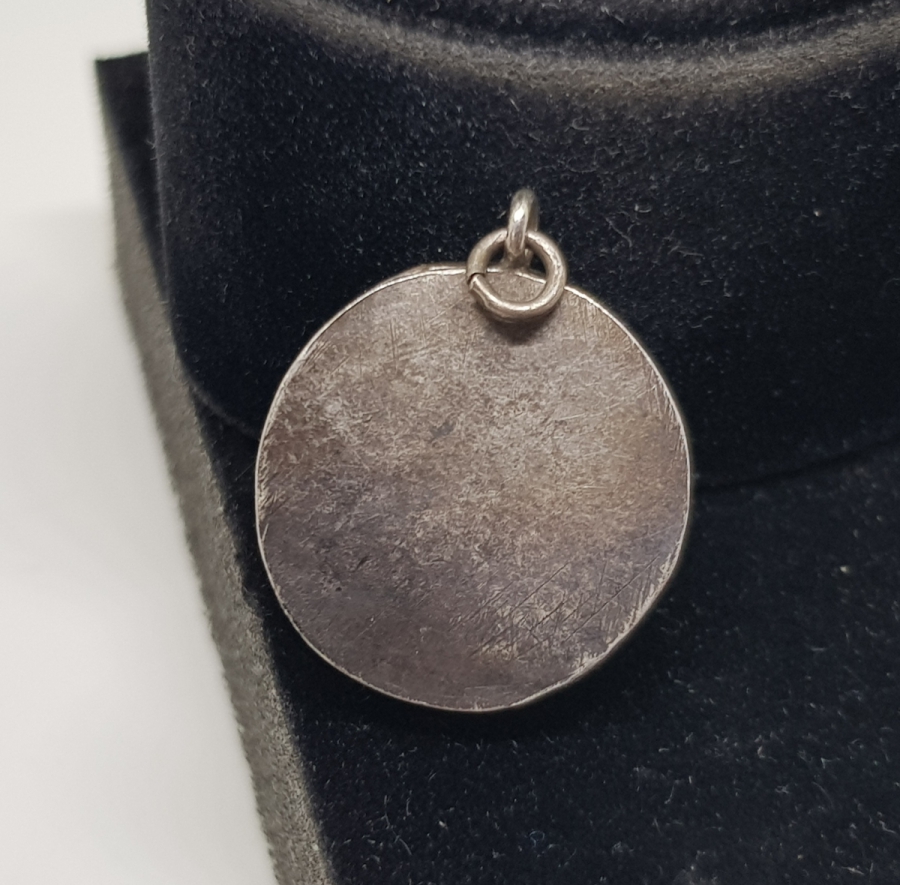 ÜZERİ SEDEF İŞÇİLİKLİ OSMANLI DÖNEMİ GÜMÜŞ KOLYE UCU