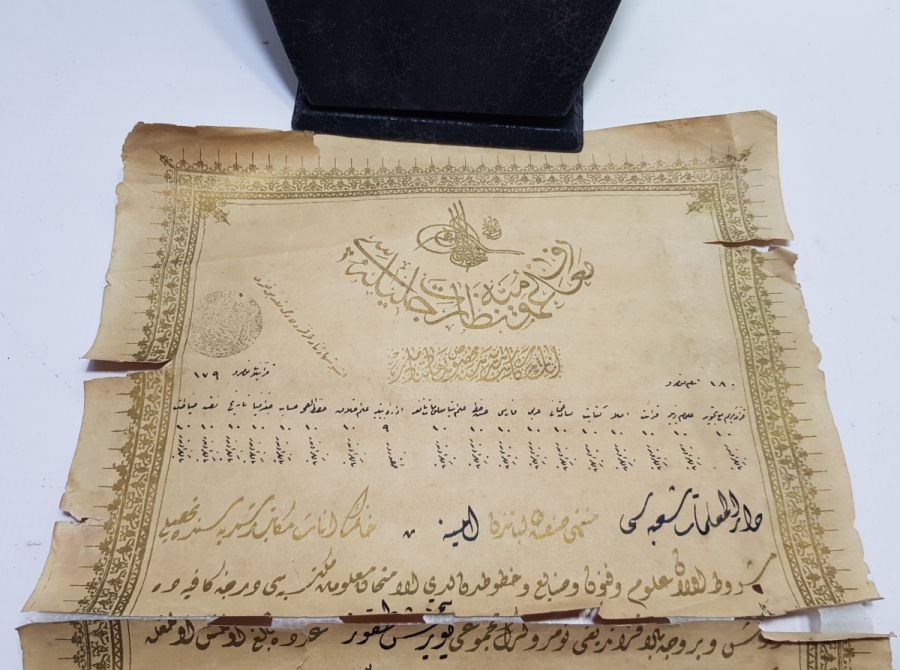 OSMANLI DÖNEMİ ÇOK NADİR KIZ MEKTEBİ ŞEHADETNAMESİ