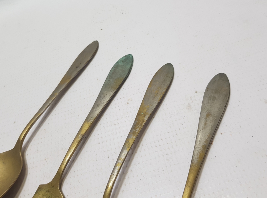 1. DÜNYA SAVAŞI DÖNEMİ GÜMÜŞ KAPLAMA ALMAN SUBAY ÇATAL KAŞIĞI