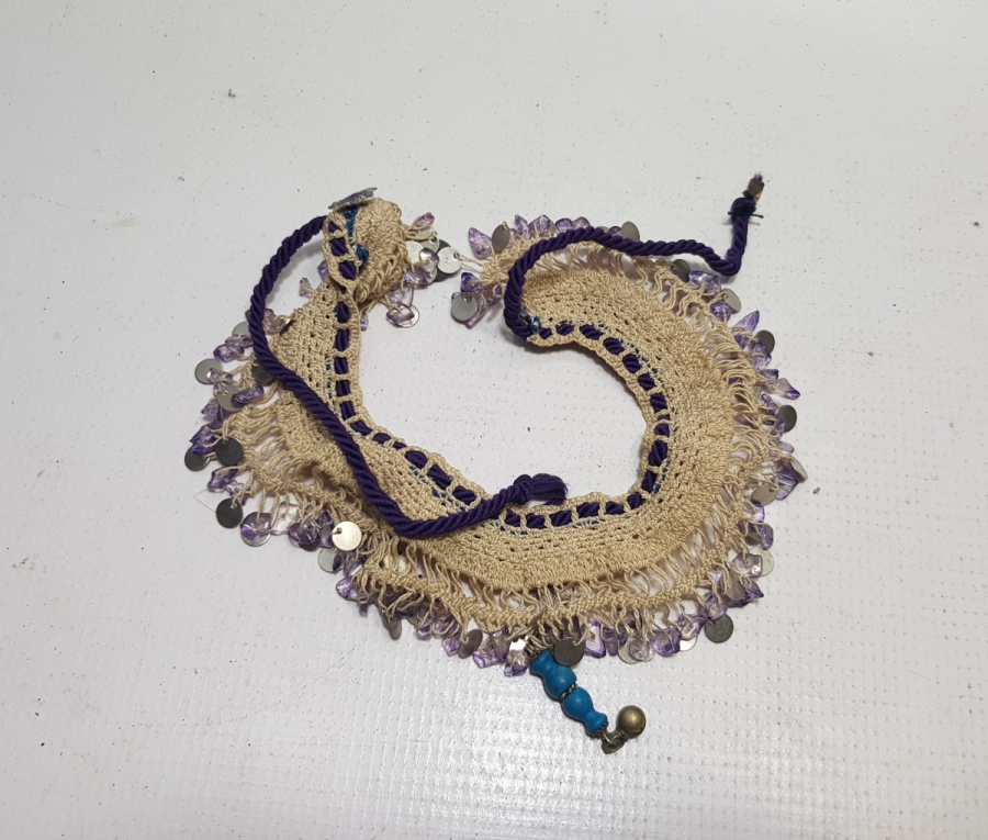 EL YAPIMI ANTİKA PULLU GERDANLIK